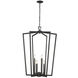 Lizabeth 6 Light 25 inch Matte Black Indoor Pendant Ceiling Light